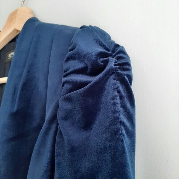 Esprit Deep Blue Velvet Blazer - Picture 5 of 16